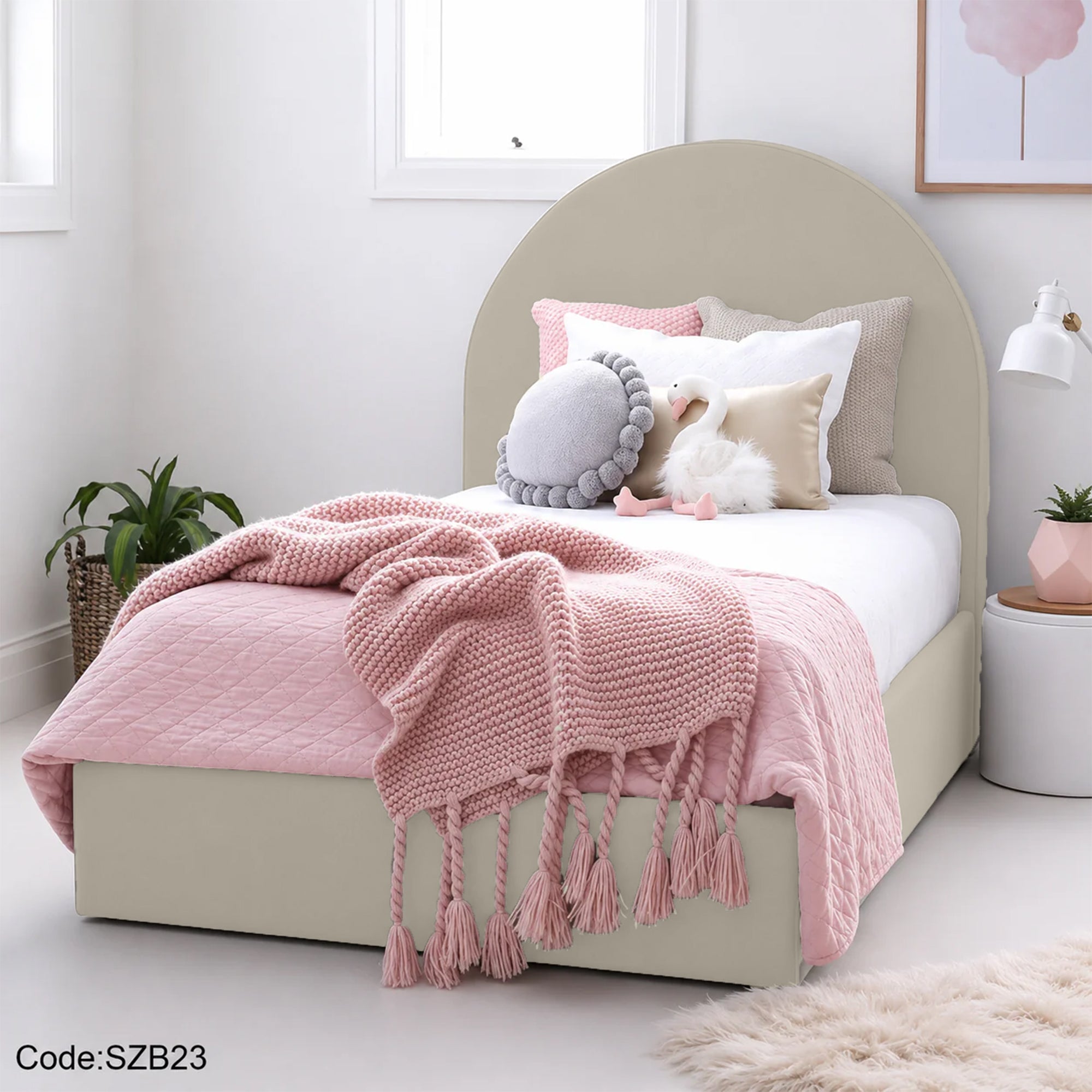 Children's Wooden Bed Size 100 - szb23