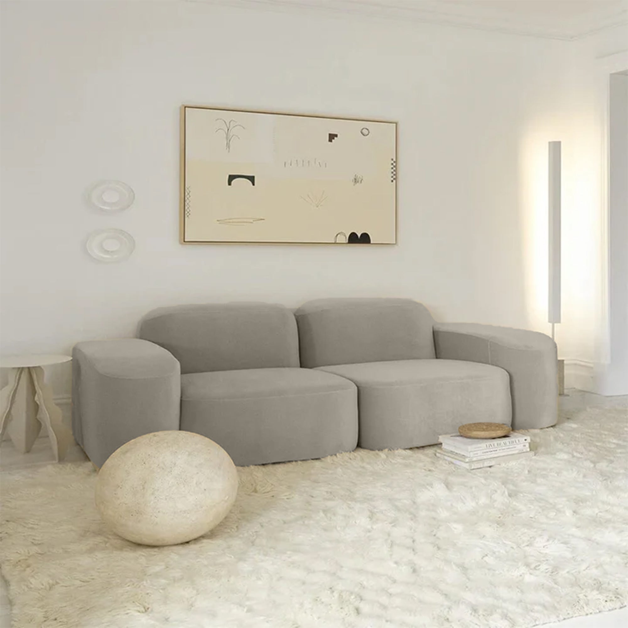 Beige Two-Seater Sofa – sz428