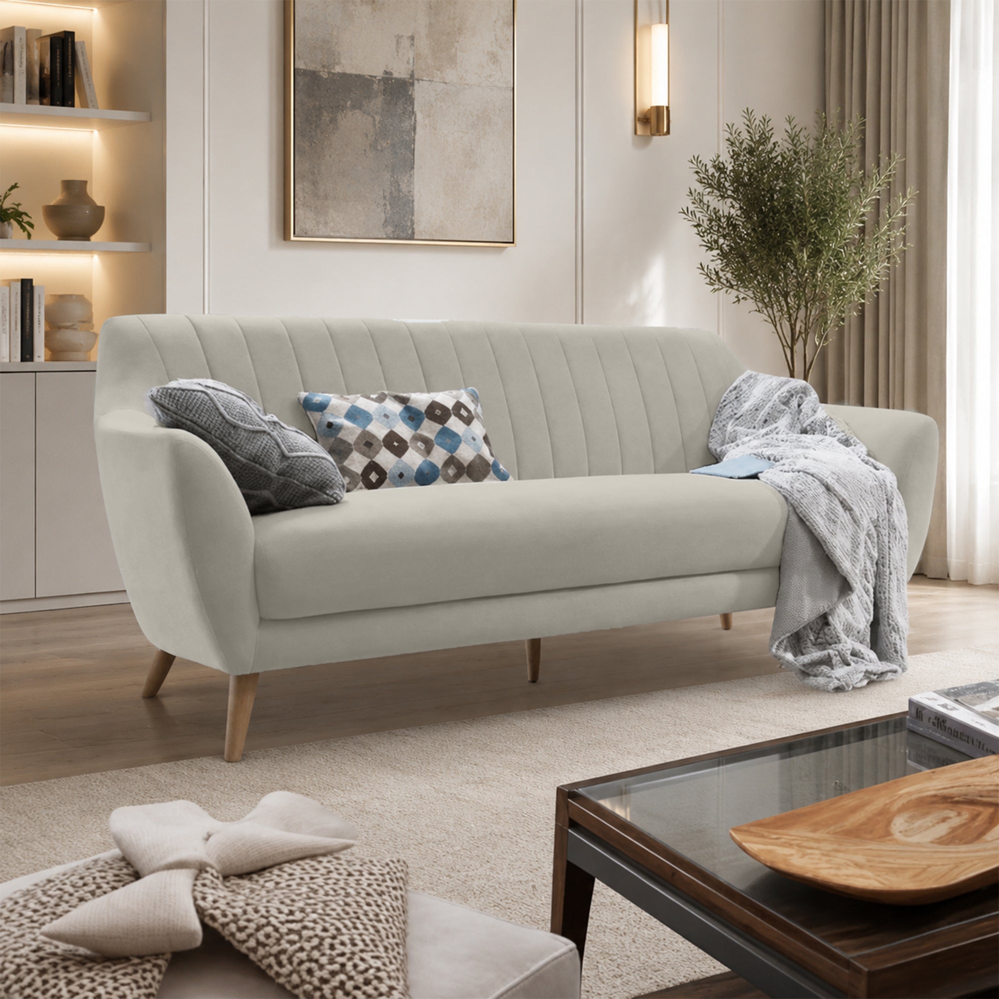 Velvet Pleated Sofa – sz413