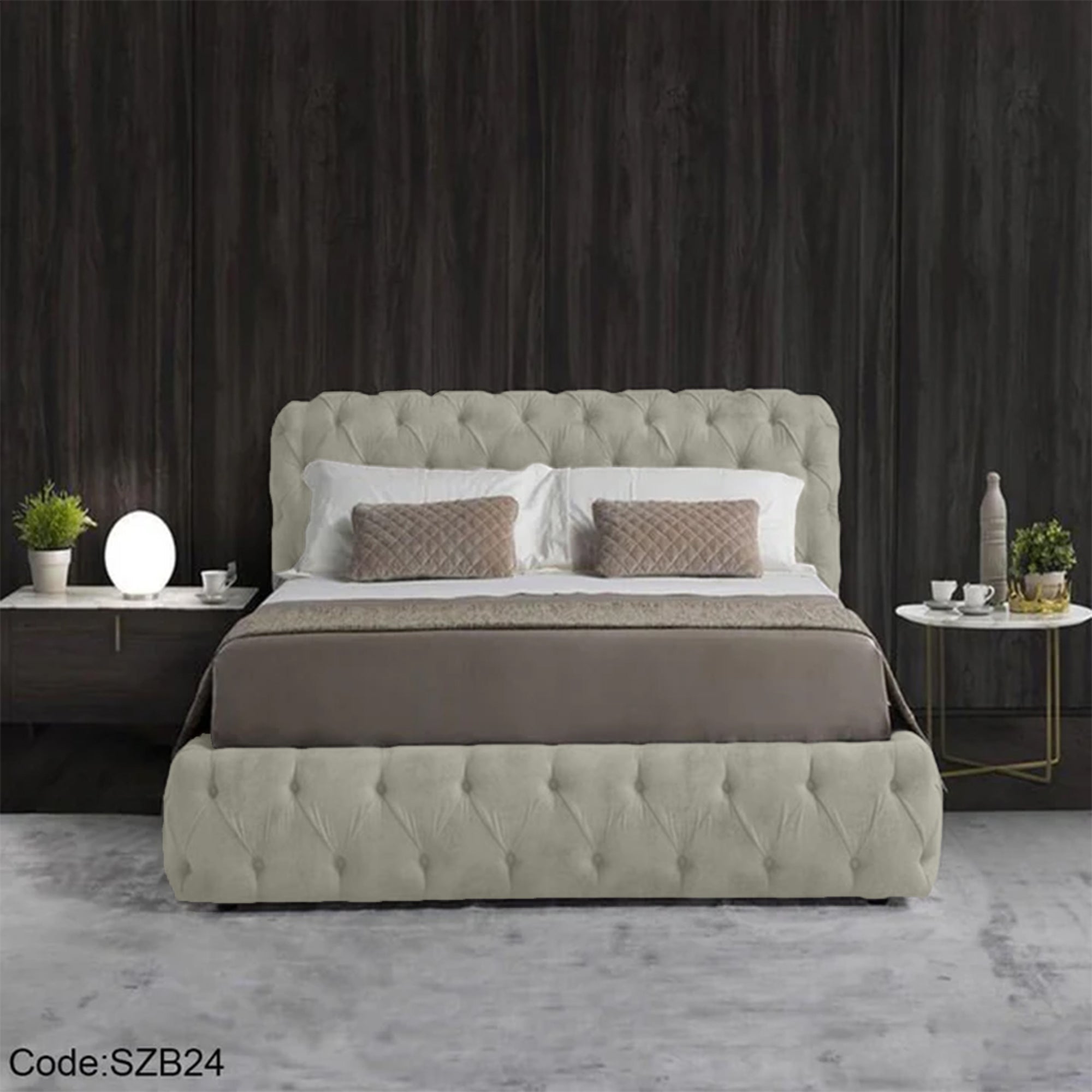 szb24 - سرير كابتونيه مودرن 160سم