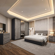 غرفة نوم  4 قطع - رمادى - szr44