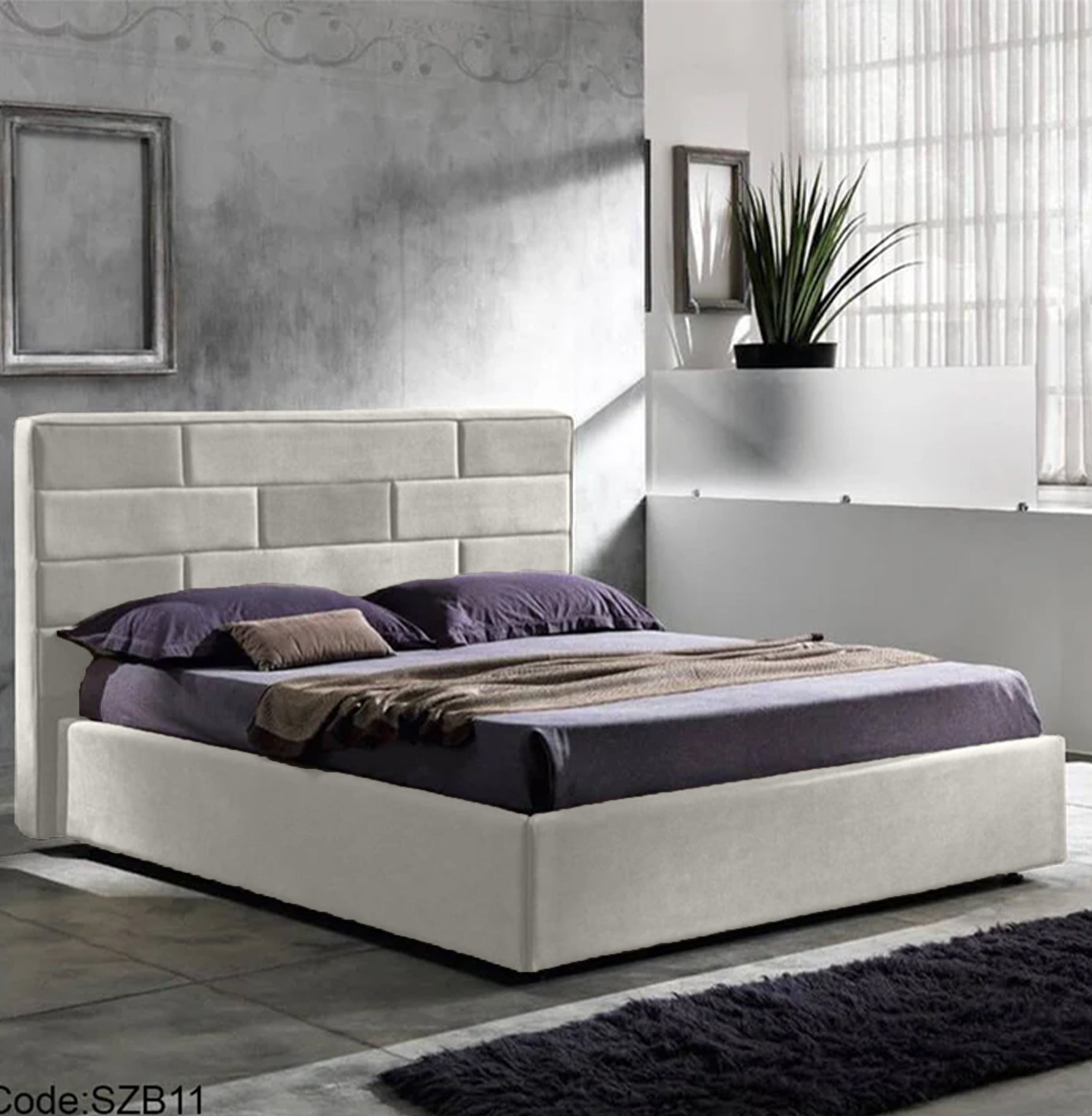 szb11 160 cm Velvet Bed