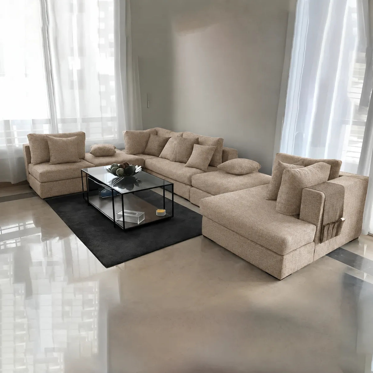 ركنة مودرن حرف U من 5 قطع – SZ1013