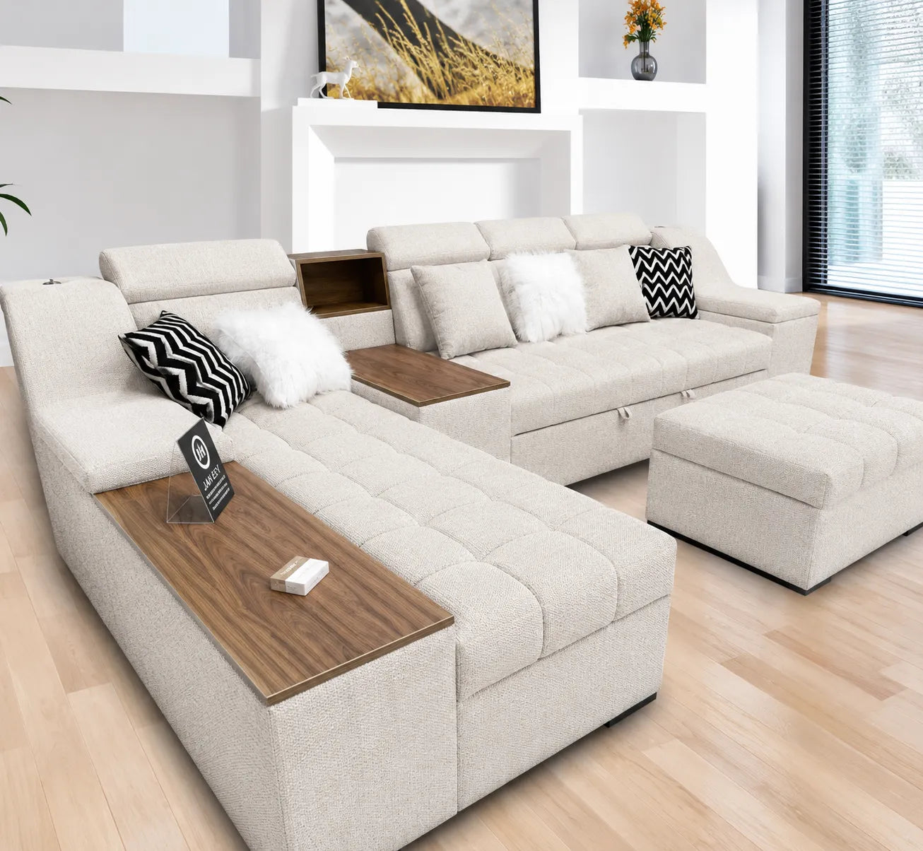Bed and Storage Corner with Sofa-sz1052
