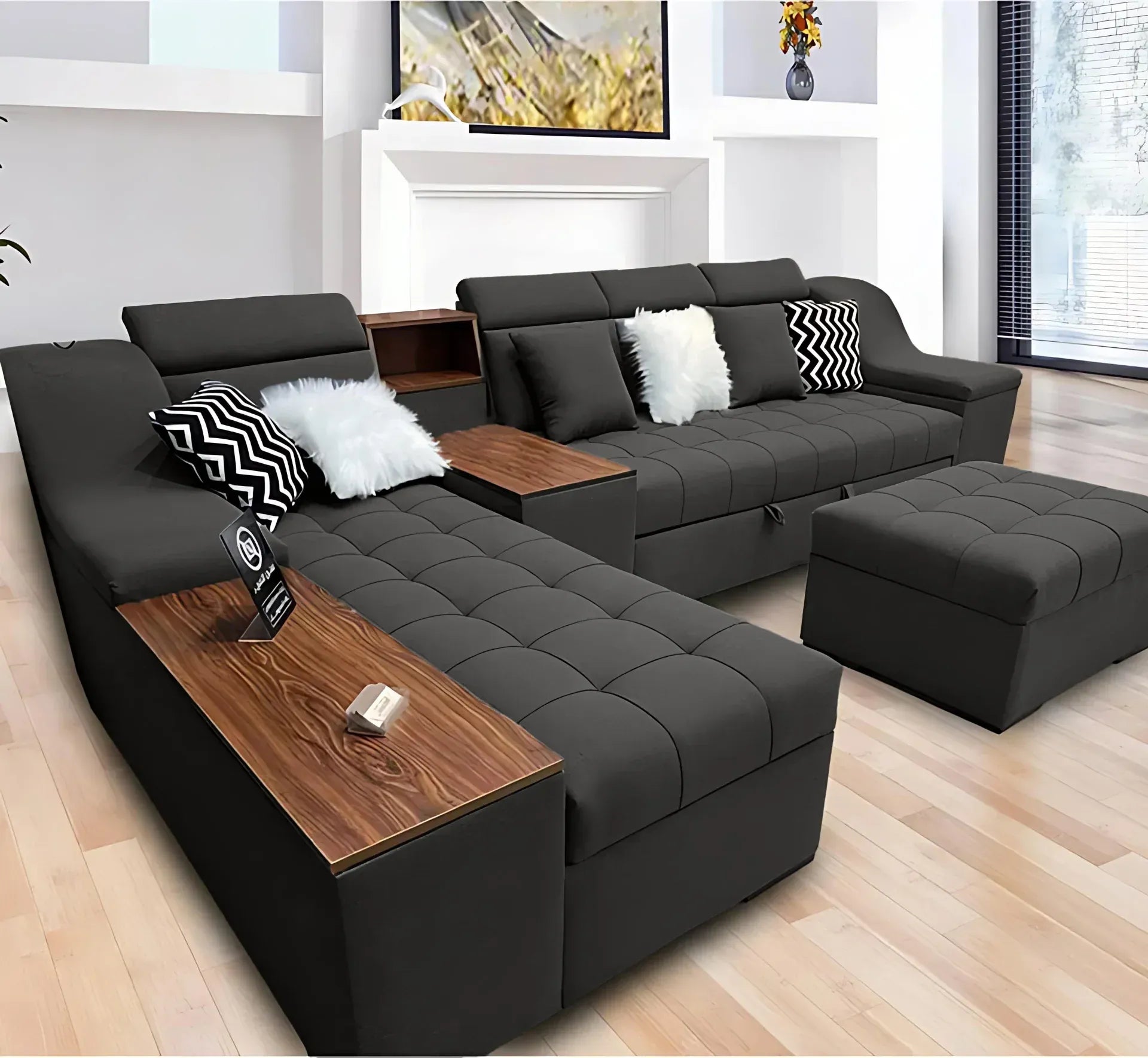 Bed and Storage Corner with Sofa-sz1052