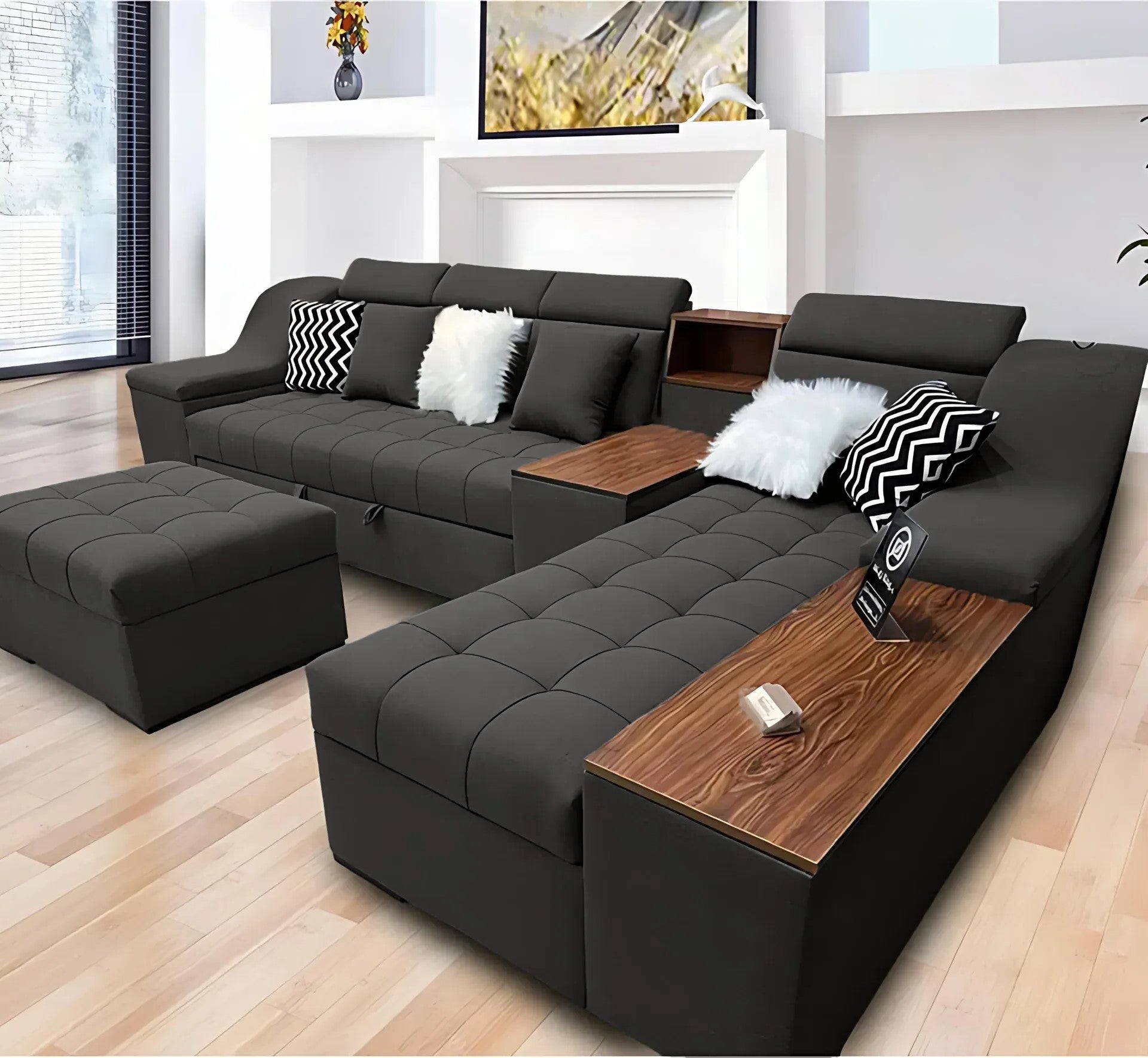 Bed and Storage Corner with Sofa-sz1052
