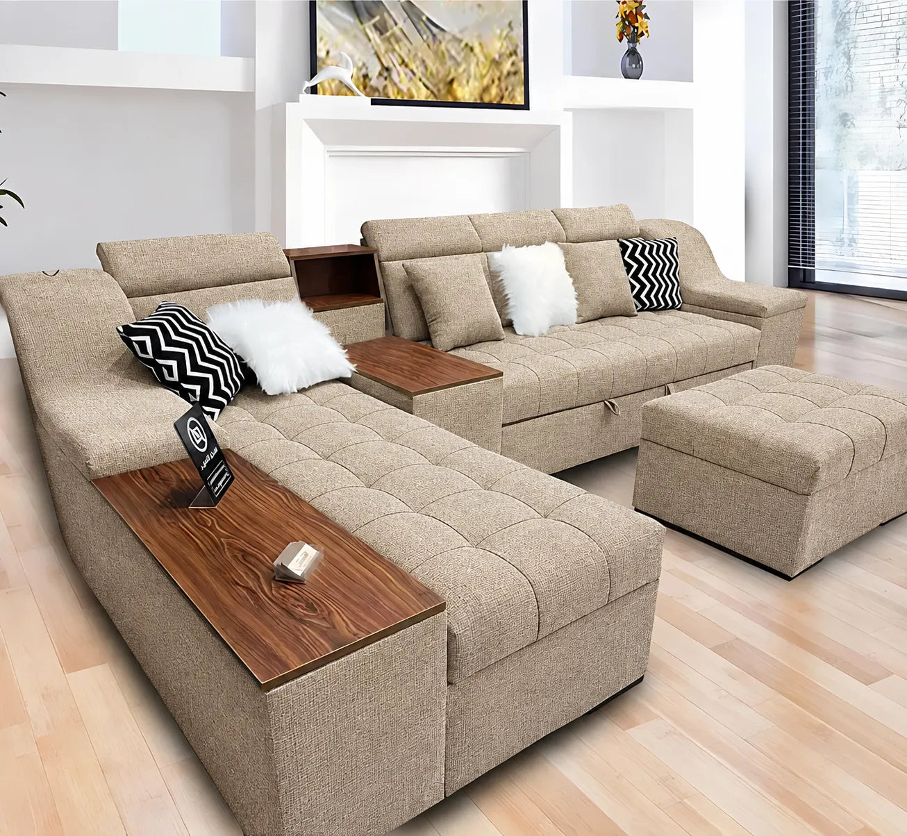 Bed and Storage Corner with Sofa-sz1052