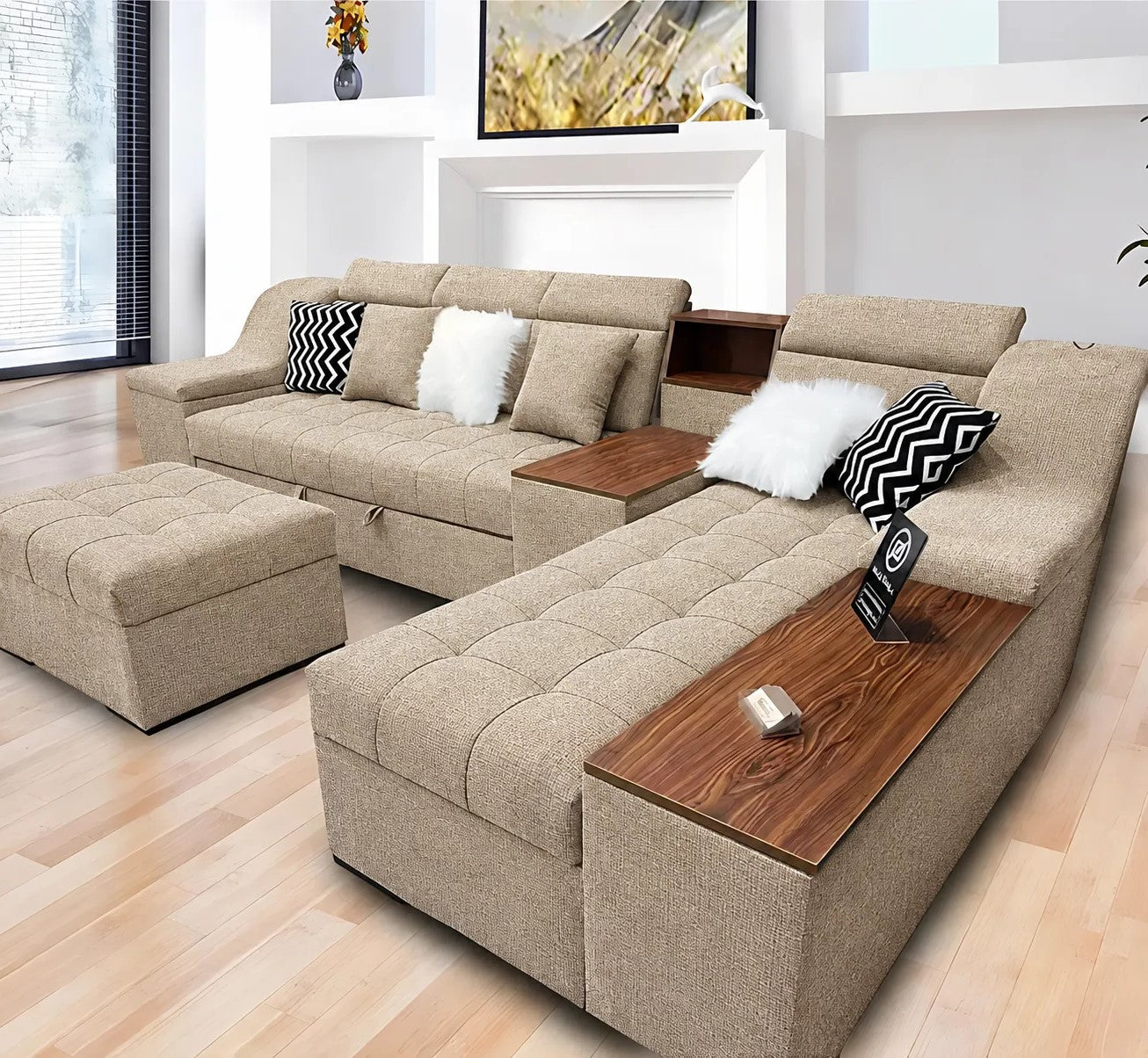 Bed and Storage Corner with Sofa-sz1052