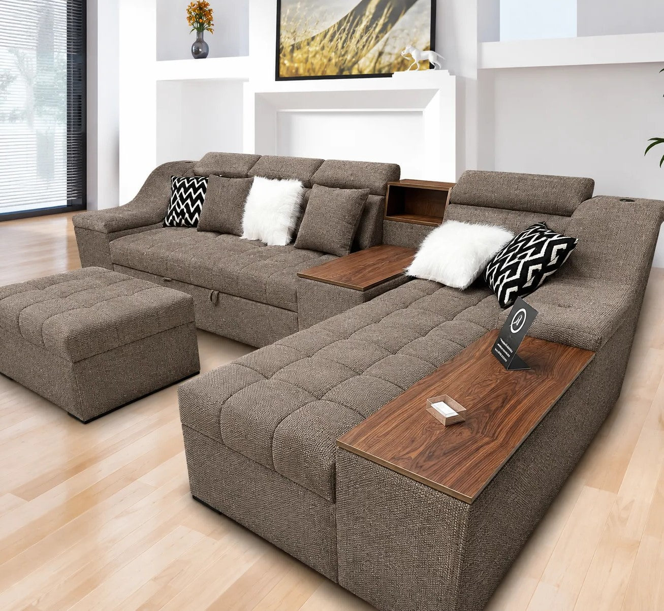 Bed and Storage Corner with Sofa-sz1052