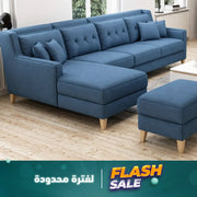 ركنة مودرن مع بوف قطيفة – SZ22