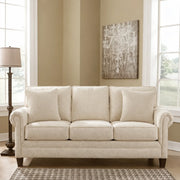 Beige Linen Three-Seater Sofa SZ408
