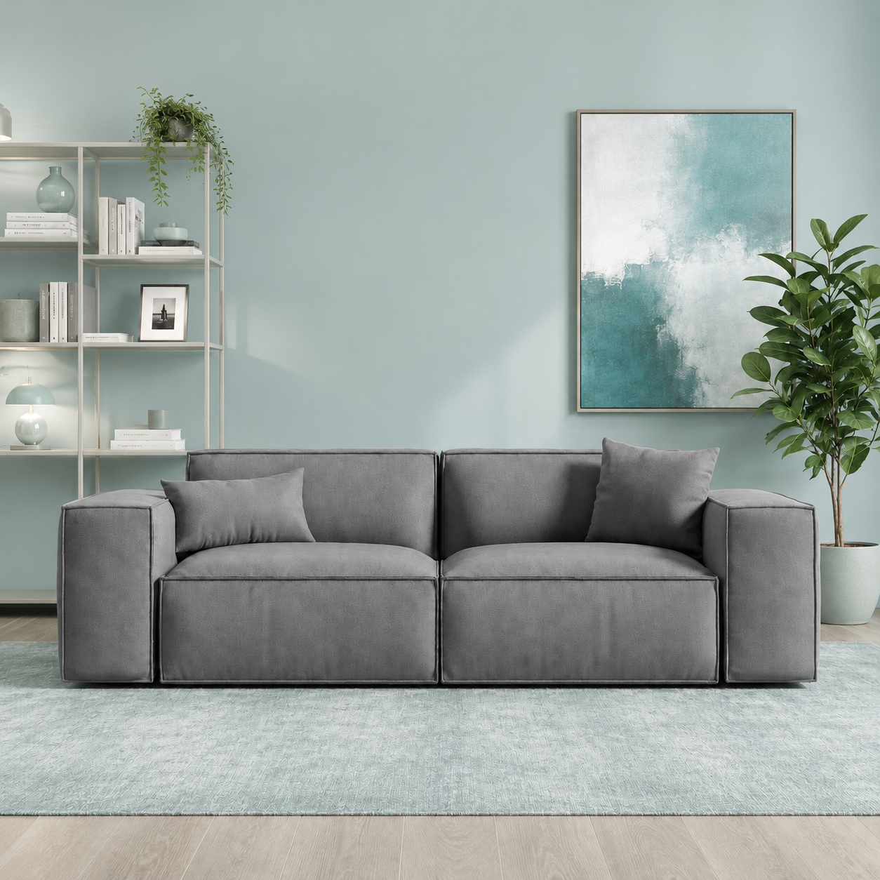 Comfortable Gray Sofa – sz418