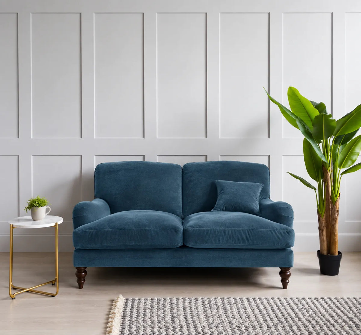 Velvet Two-Seater Sofa – sz438