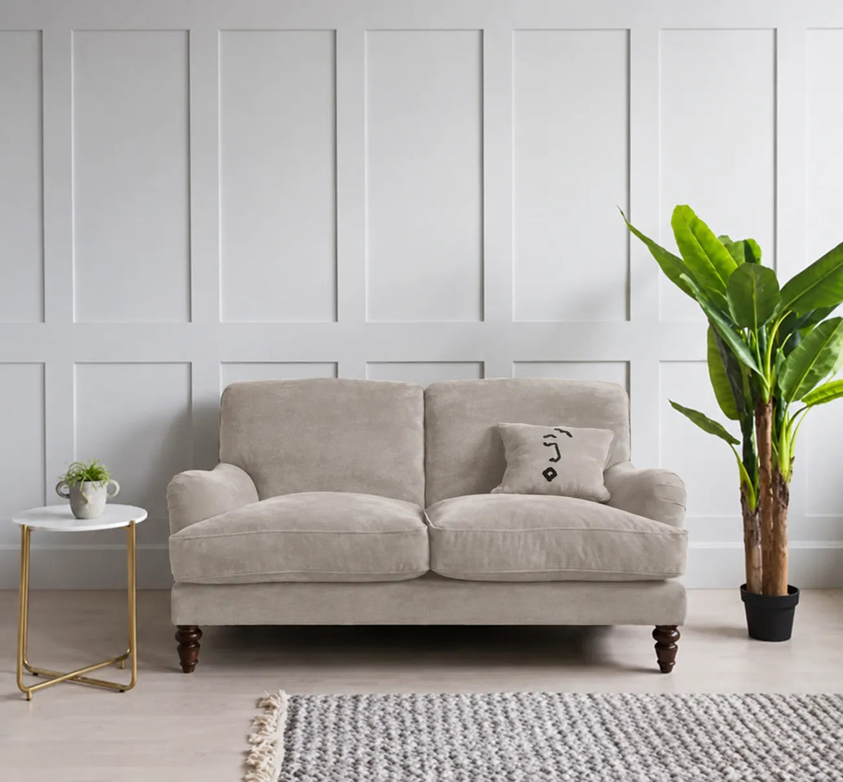 Velvet Two-Seater Sofa – sz438