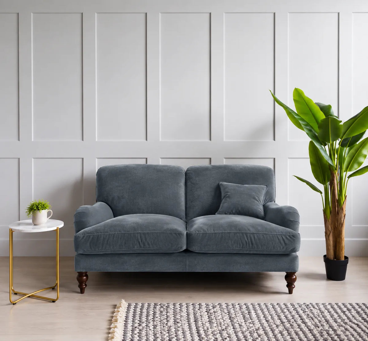Velvet Two-Seater Sofa – sz438