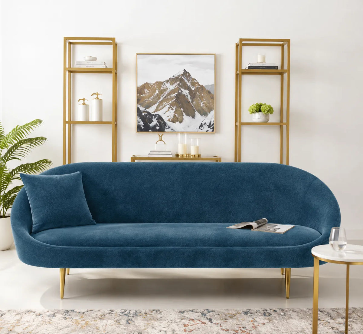 كنبة قطيفة بتصميم عصري– SZ445