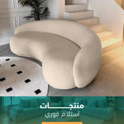 Off-White Sofa with Unique Design - sz460