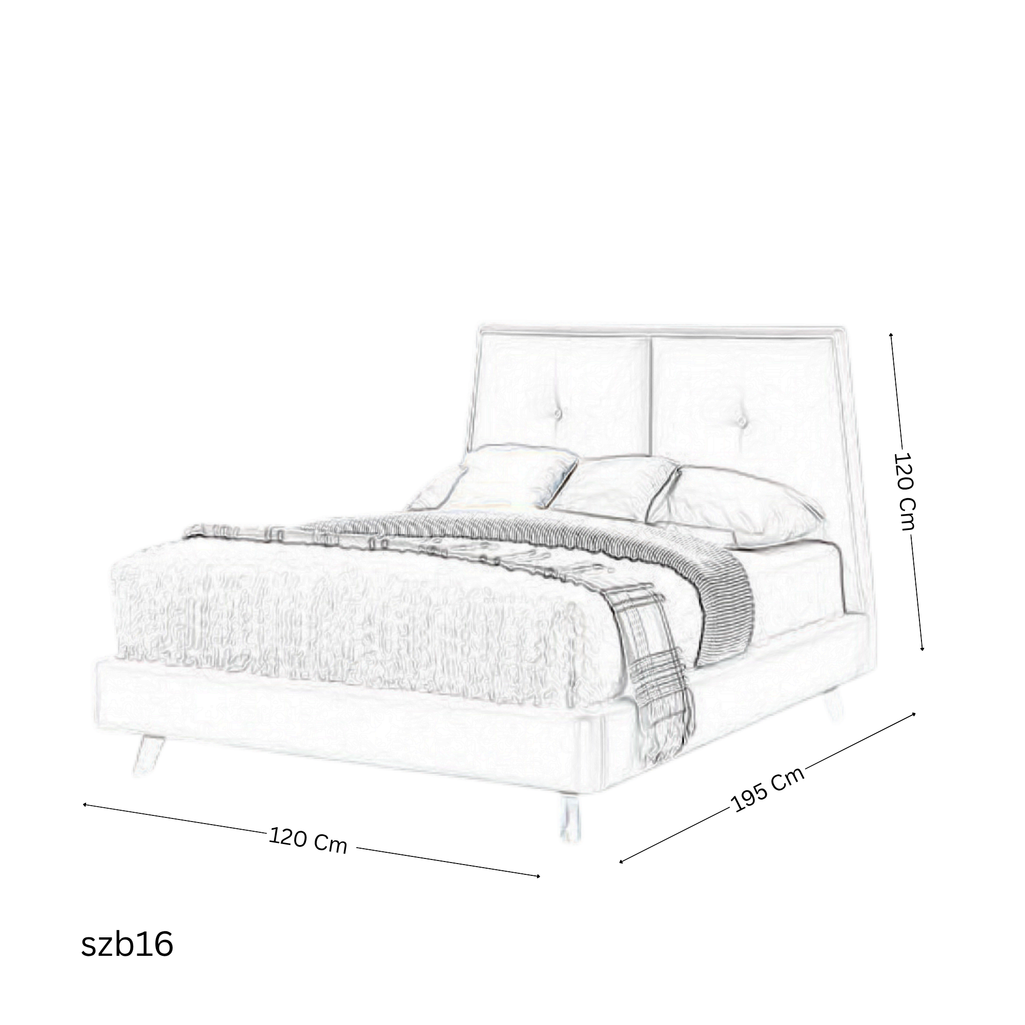 szb16 - سرير اطفال مقاس 120